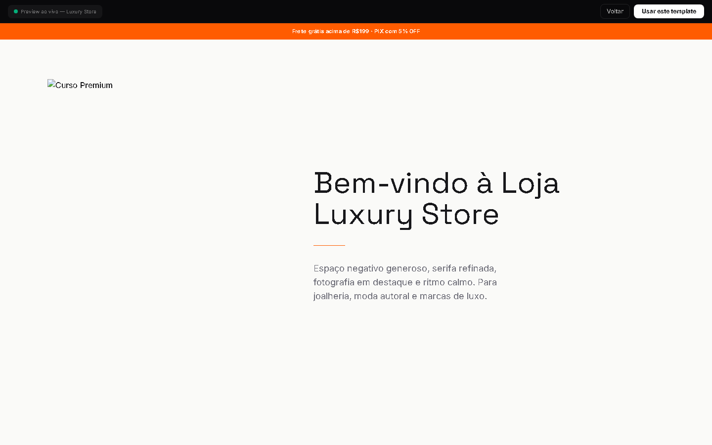 Template luxury
